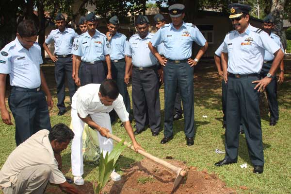 ශ්රී ලංකා ගුවන් හමුදාව පැළ ලක්ෂයක් සිටුවයි..
