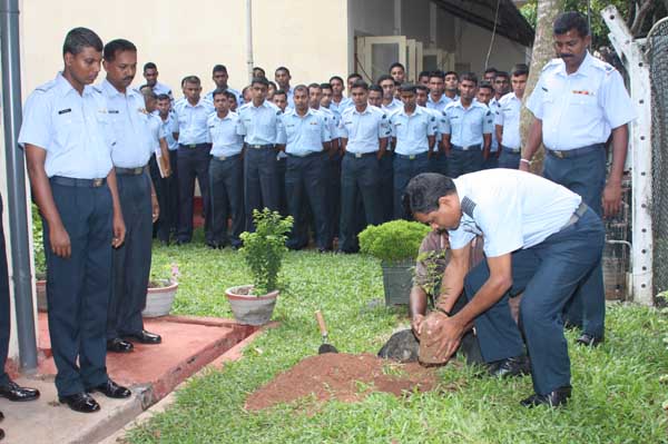 ශ්රී ලංකා ගුවන් හමුදාව පැළ ලක්ෂයක් සිටුවයි..