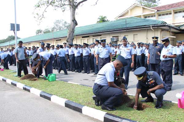 ශ්රී ලංකා ගුවන් හමුදාව පැළ ලක්ෂයක් සිටුවයි..