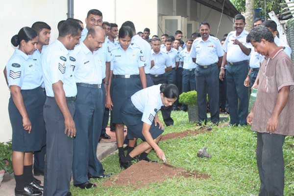 ශ්රී ලංකා ගුවන් හමුදාව පැළ ලක්ෂයක් සිටුවයි..