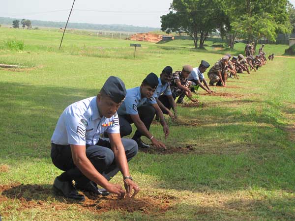 ශ්රී ලංකා ගුවන් හමුදාව පැළ ලක්ෂයක් සිටුවයි..