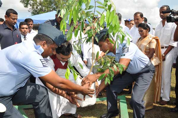ශ්රී ලංකා ගුවන් හමුදාව පැළ ලක්ෂයක් සිටුවයි..