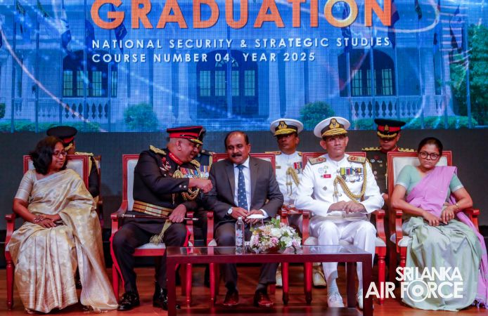 NO. 04 COURSE
OF NATIONAL DEFENCE COLLEGE GRADUATION CONCLUDES IN A SUCCESSFUL NOTE