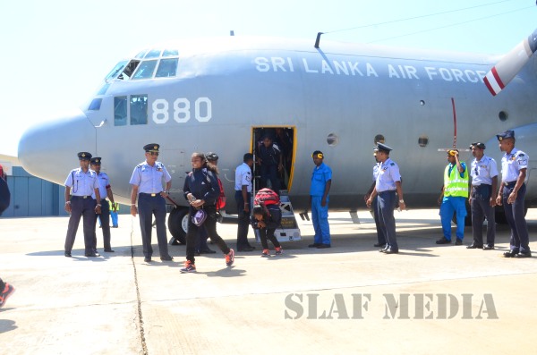 C-130
Hercules Lands in SLAF Base Katunayaka