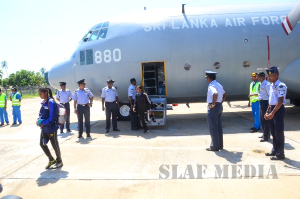 C-130
Hercules Lands in SLAF Base Katunayaka