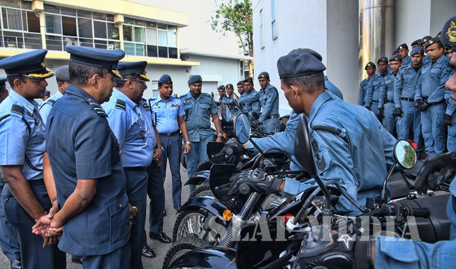 New Trail Bikes Inducted to the Special Air Borne Force of the SLAF