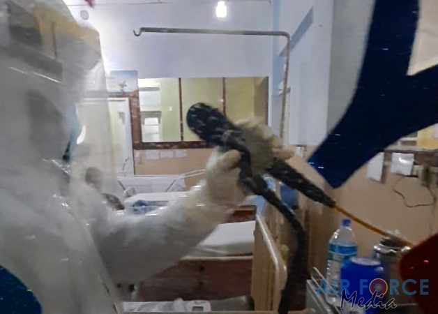 SLAF Installs CCTV Systems and PA Systems for Wards Treating
COVID-19 Patients at Mulleriyawa Hospital