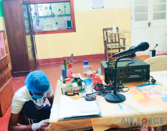 SLAF Installs CCTV Systems and PA Systems for Wards Treating
COVID-19 Patients at Mulleriyawa Hospital