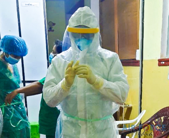 SLAF Installs CCTV Systems and PA Systems for Wards Treating
COVID-19 Patients at Mulleriyawa Hospital