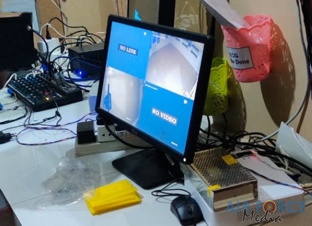 SLAF Installs CCTV Systems and PA Systems for Wards Treating
COVID-19 Patients at Mulleriyawa Hospital