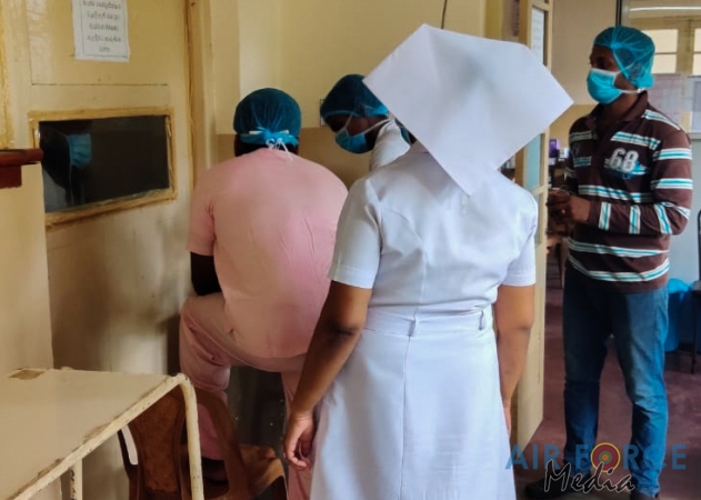 SLAF Installs CCTV Systems and PA Systems for Wards Treating
COVID-19 Patients at Mulleriyawa Hospital