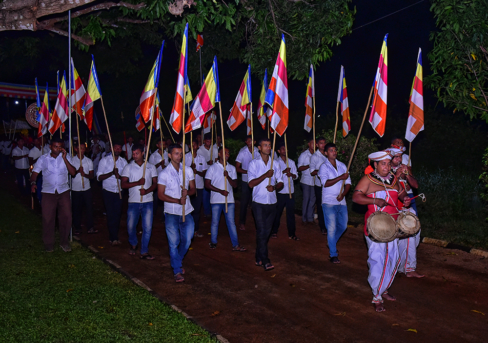 Annual all Night Pirith Chanting Ceremony and Alms Giving Held
at SLAF Station Morawewa.