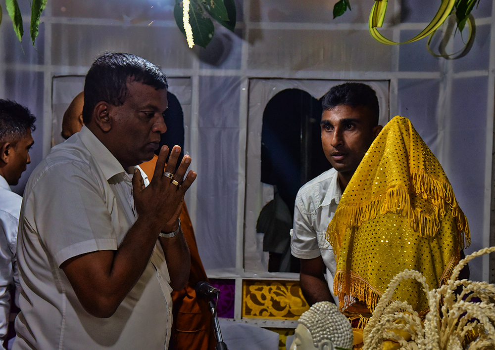 Annual all Night Pirith Chanting Ceremony and Alms Giving Held
at SLAF Station Morawewa.