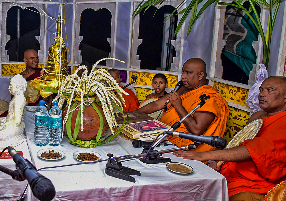 Annual all Night Pirith Chanting Ceremony and Alms Giving Held
at SLAF Station Morawewa.