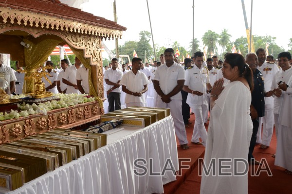 Placing of Sacred Relics in 'Sandahiru Seya'