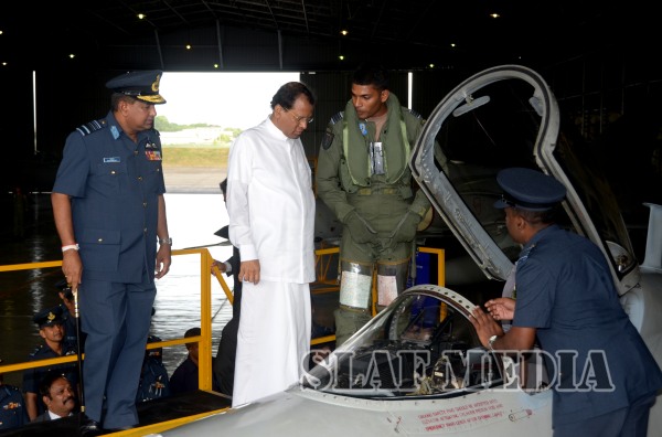 President Visits the Sri Lanka Air Force