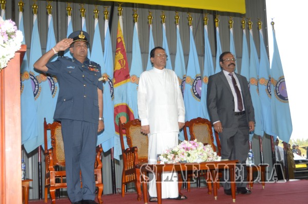 President Visits the Sri Lanka Air Force