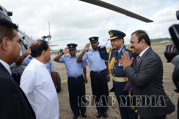 President Visits the Sri Lanka Air Force
