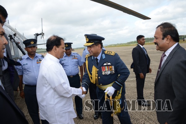 President Visits the Sri Lanka Air Force