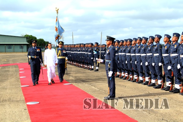 President Visits the Sri Lanka Air Force