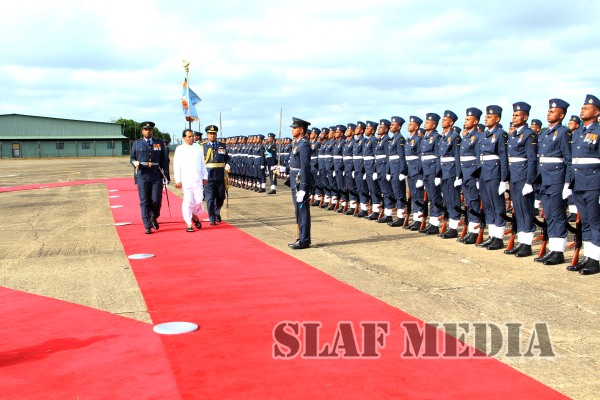 President Visits the Sri Lanka Air Force