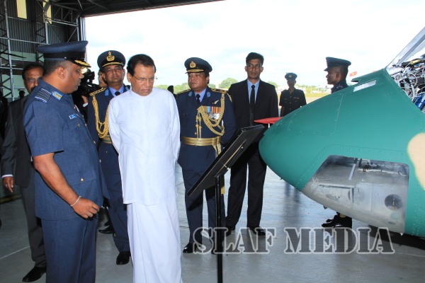 President Visits the Sri Lanka Air Force