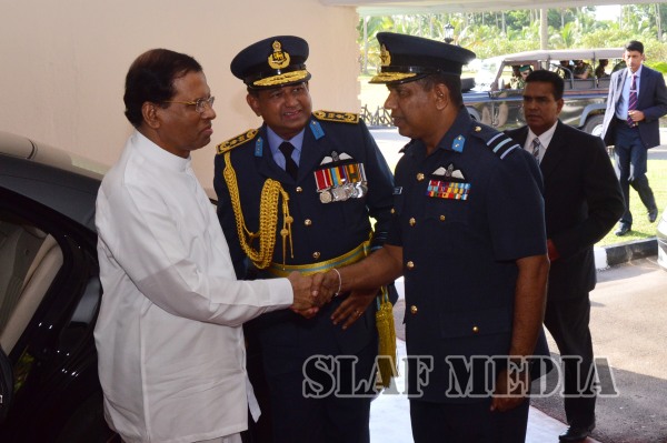 President Visits the Sri Lanka Air Force