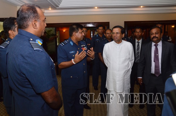 President Visits the Sri Lanka Air Force