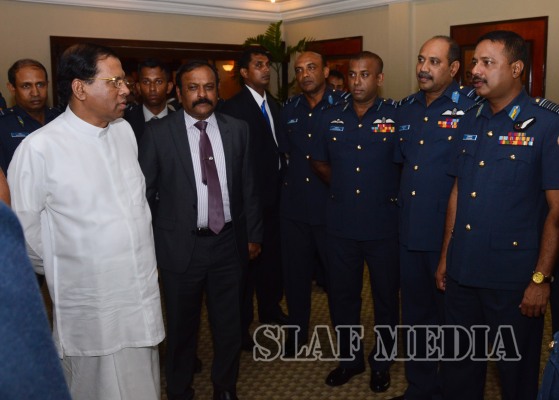 President Visits the Sri Lanka Air Force