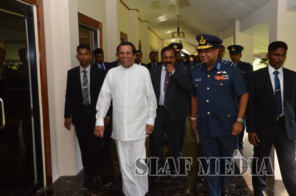 President Visits the Sri Lanka Air Force