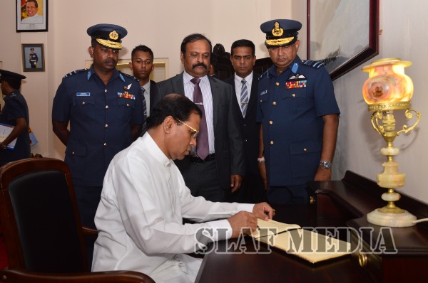 President Visits the Sri Lanka Air Force