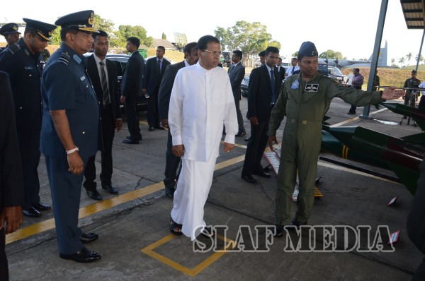 President Visits the Sri Lanka Air Force