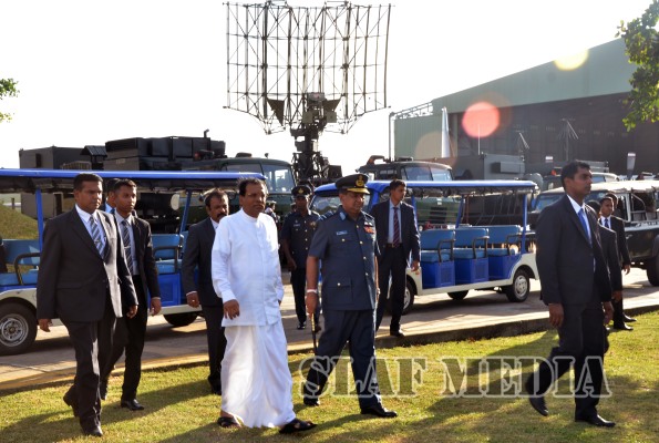 President Visits the Sri Lanka Air Force