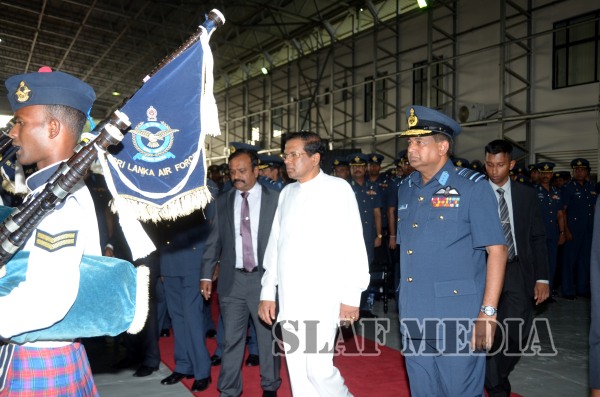 President Visits the Sri Lanka Air Force