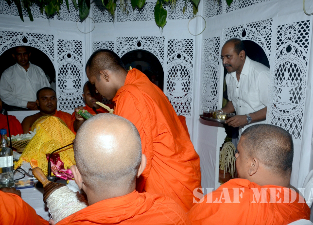 All Night Pirith Chanting and Alms Giving at Air Force Headquarters