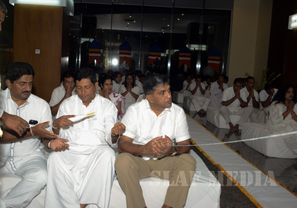 All Night Pirith Chanting and Alms Giving at Air Force Headquarters