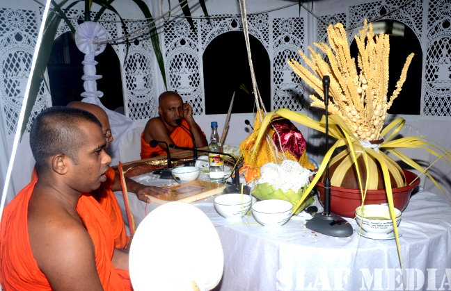 All Night Pirith Chanting and Alms Giving at Air Force Headquarters