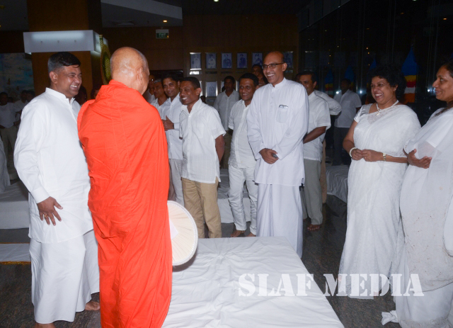 All Night Pirith Chanting and Alms Giving at Air Force Headquarters