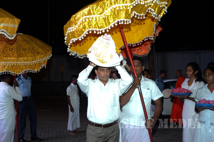 All Night Pirith Chanting and Alms Giving at Air Force Headquarters