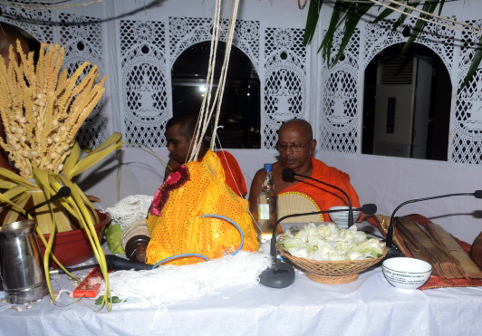 All Night Pirith Chanting and Alms Giving at Air Force Headquarters