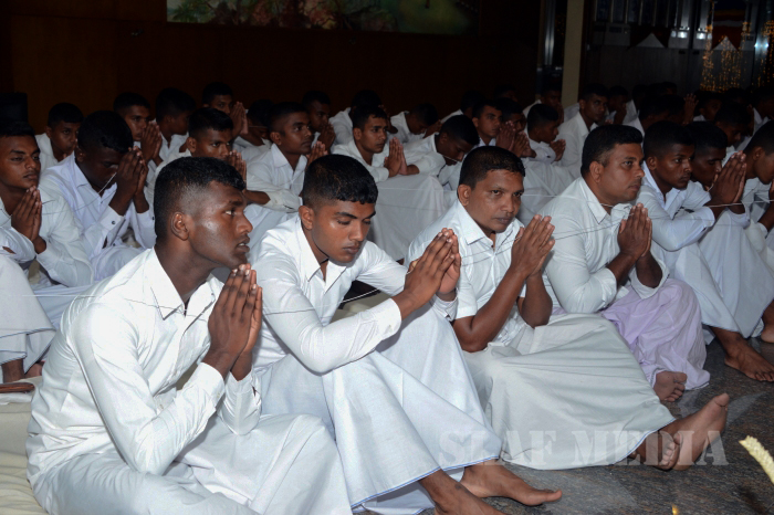 All Night Pirith Chanting and Alms Giving at Air Force Headquarters