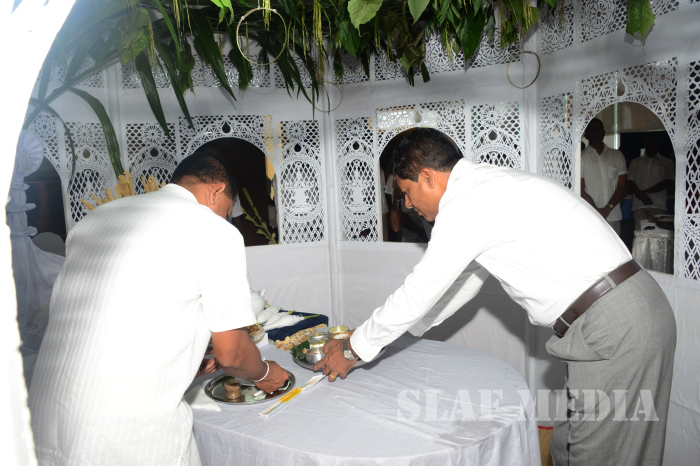 All Night Pirith Chanting and Alms Giving at Air Force Headquarters