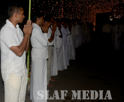 All Night Pirith Chanting and Alms Giving at Air Force Headquarters