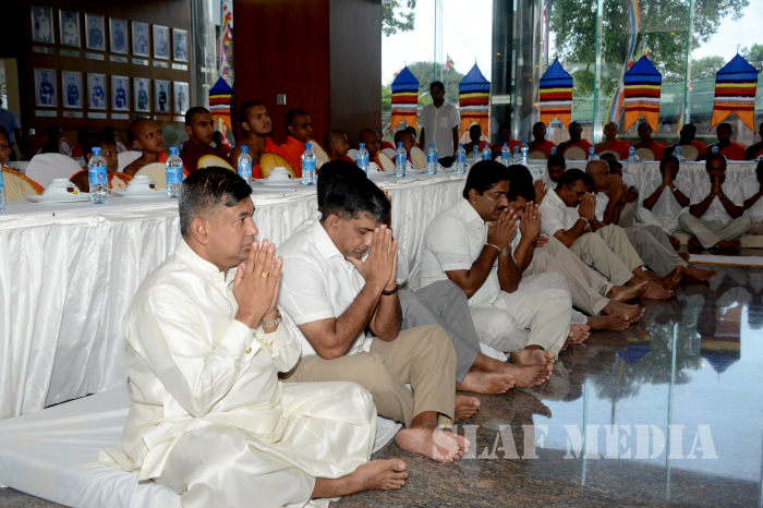 All Night Pirith Chanting and Alms Giving at Air Force Headquarters