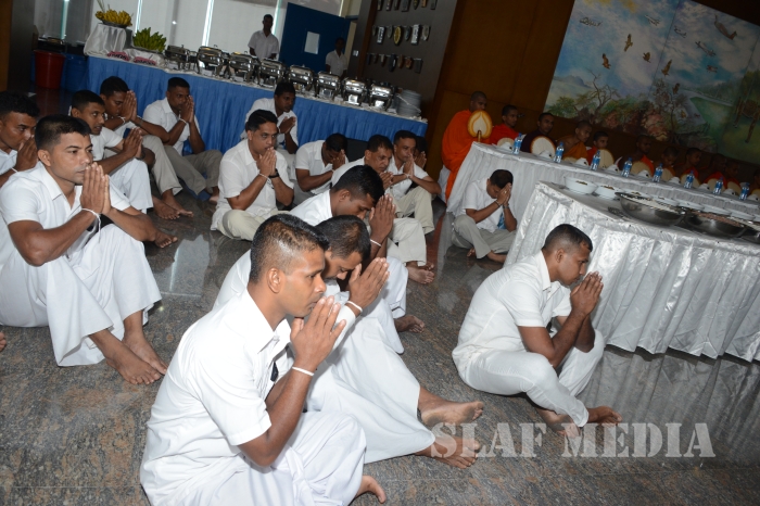All Night Pirith Chanting and Alms Giving at Air Force Headquarters