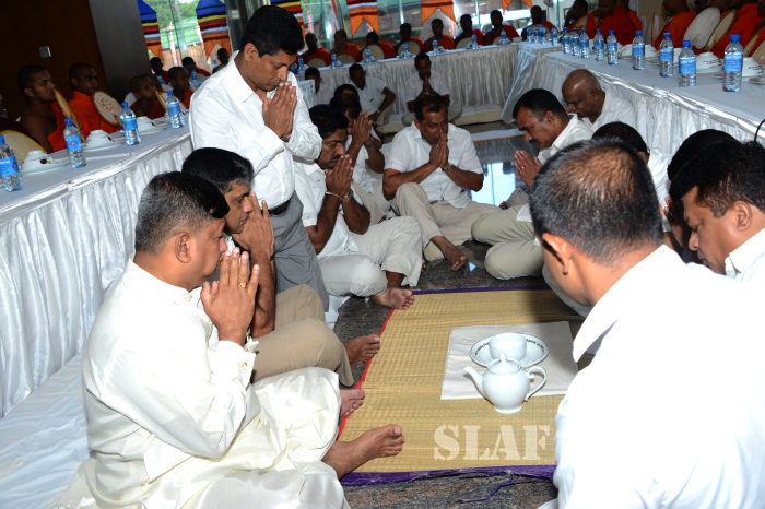 All Night Pirith Chanting and Alms Giving at Air Force Headquarters
