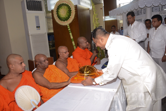 All Night Pirith Chanting and Alms Giving at Air Force Headquarters