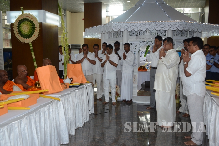 All Night Pirith Chanting and Alms Giving at Air Force Headquarters