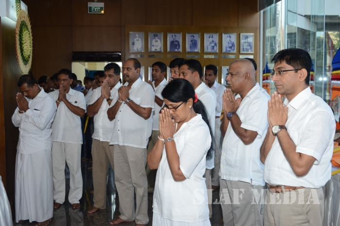 All Night Pirith Chanting and Alms Giving at Air Force Headquarters