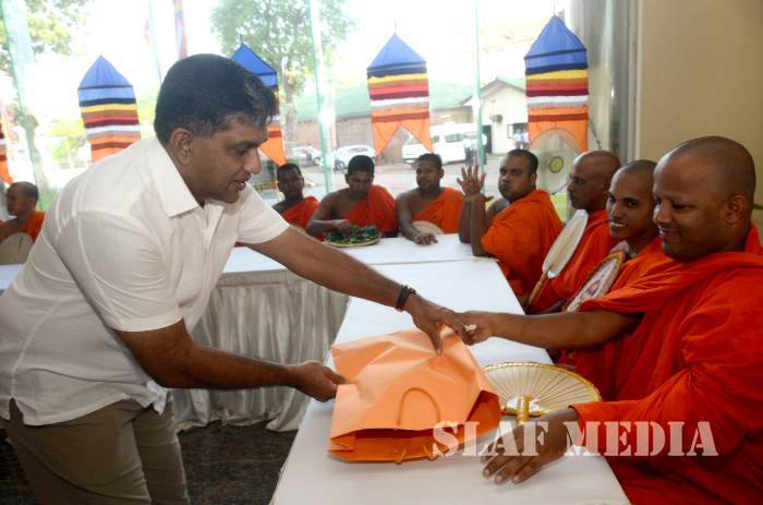 All Night Pirith Chanting and Alms Giving at Air Force Headquarters